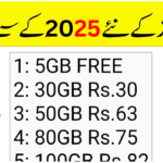 monthly internet package jazz code