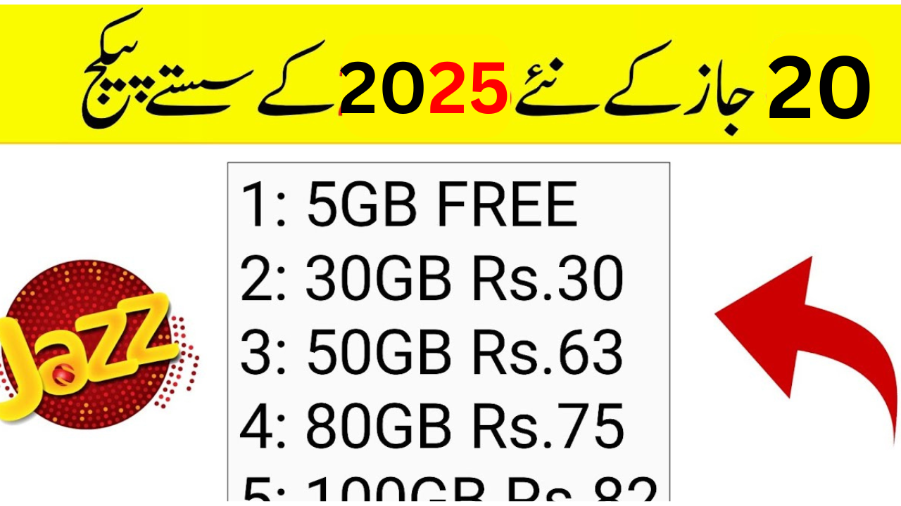 monthly internet package jazz code